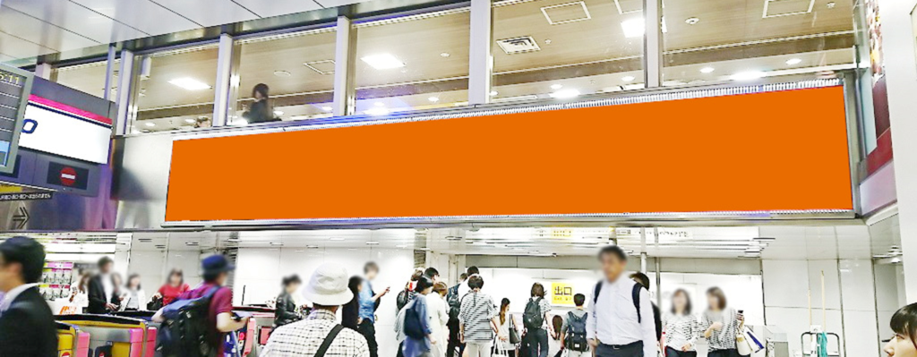 新宿アドゲート｜京王新宿駅 JR線連絡改札の上部にあるポスターセットです