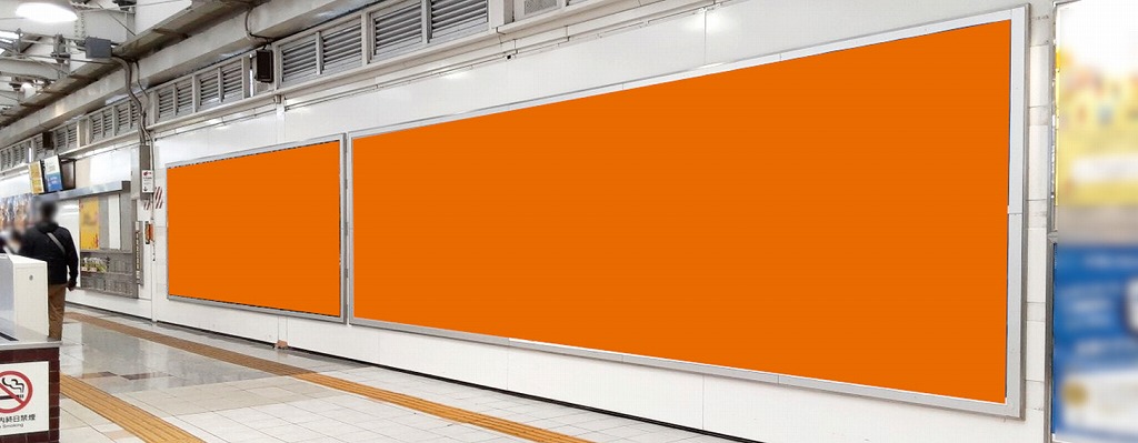 西武新宿エクセレントボード｜西武新宿駅 新宿線ホーム 最大サイズのポスター広告です